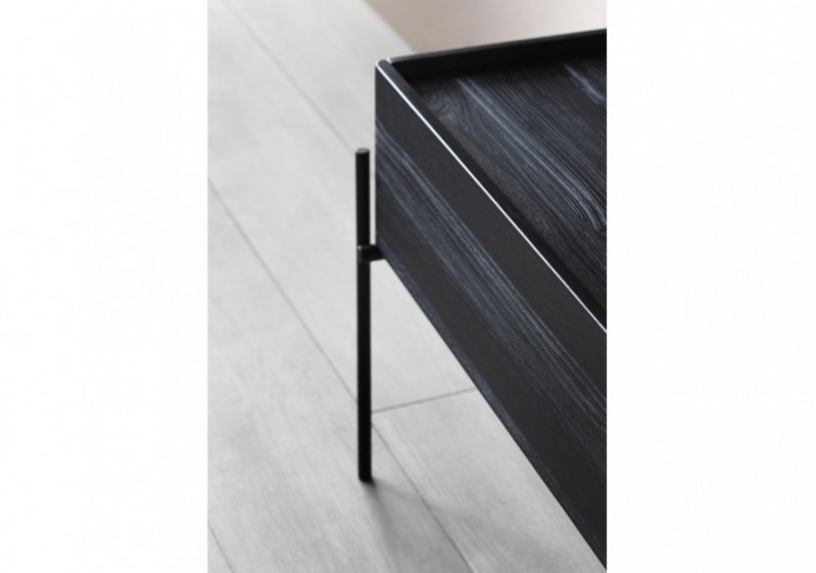 Equal armoire basse, 60 cm, chêne noir structure - 64107 - Vitra 2