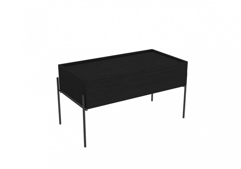Equal armoire basse, 80 cm, chêne noir structure - 64109 - Vitra Equal armoire basse, 80 cm, chêne noir structure - 64109 - Vitra