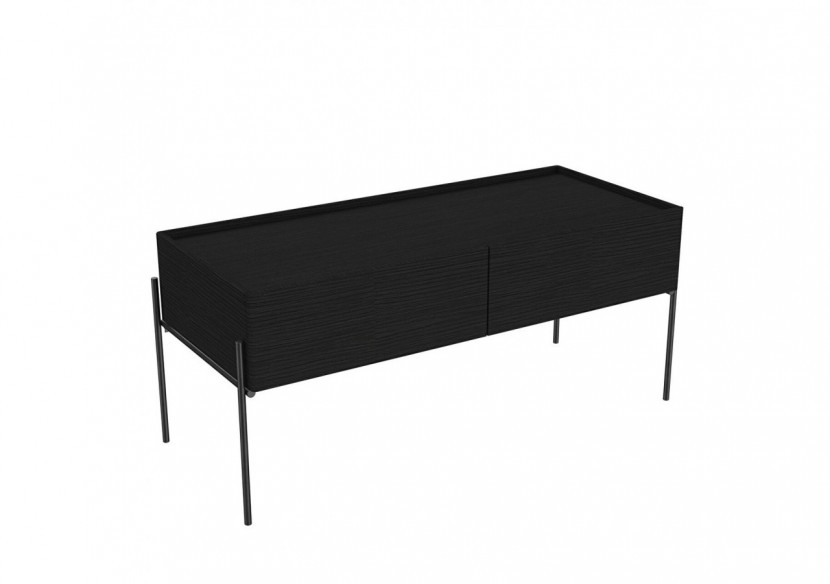Equal armoire basse, 100 cm, chêne noir structure - 64111 - Vitra Equal armoire basse, 100 cm, chêne noir structure - 64111 - Vitra