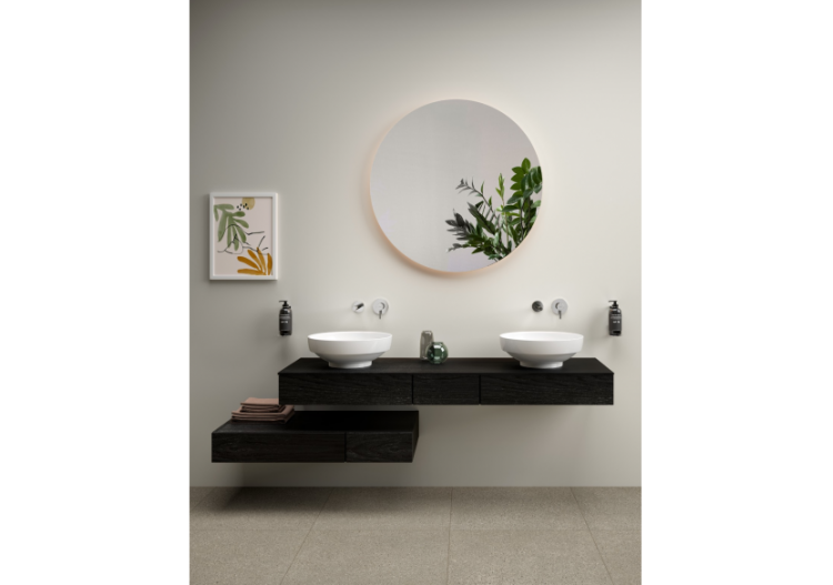 Origin module complémentaire avec tiroir, 90 cm, chêne noir structure, gauche - 65701 - Vitra 2