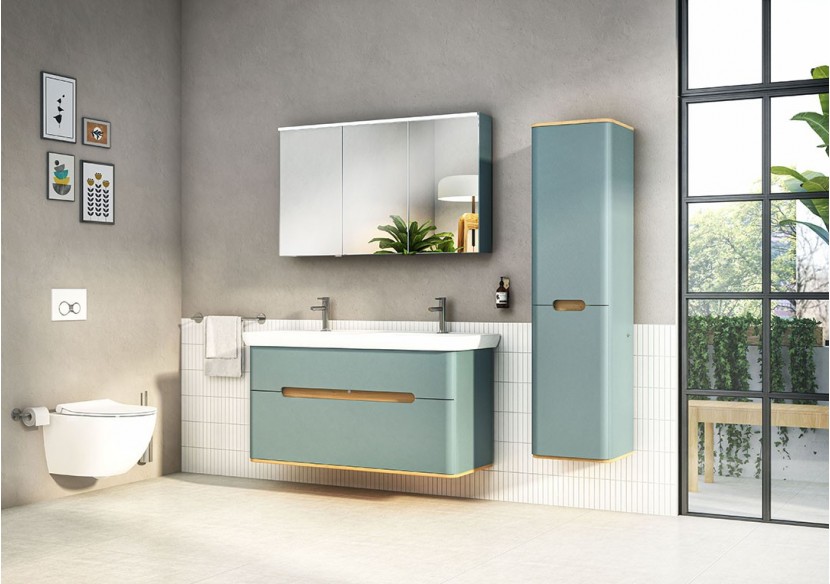 Sento colonne,40cm, vert fjord mat, 2 portes, charnière à gauche - 65894 - Vitra