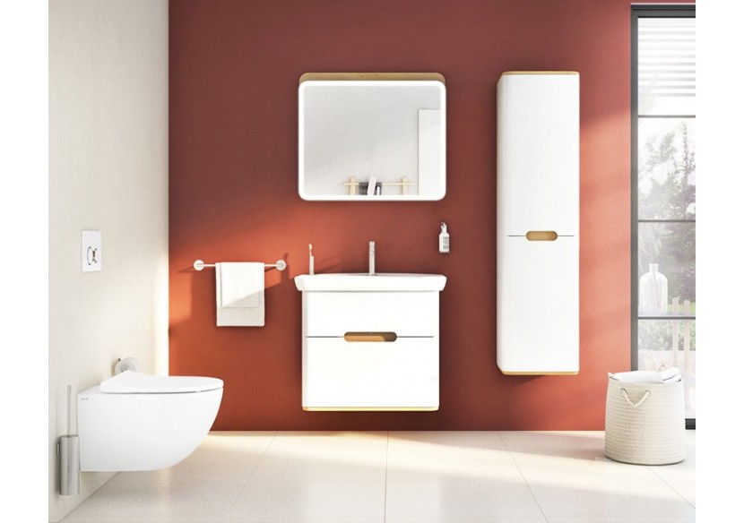 Sento meuble avec plan céramique, 78 cm, gris clair mat, 2 tiroirs coulissante - 65989 - Vitra