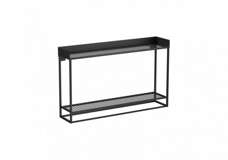 ArchiPlan Étagère double, 60 cm, Métal noir - 66607 - Vitra