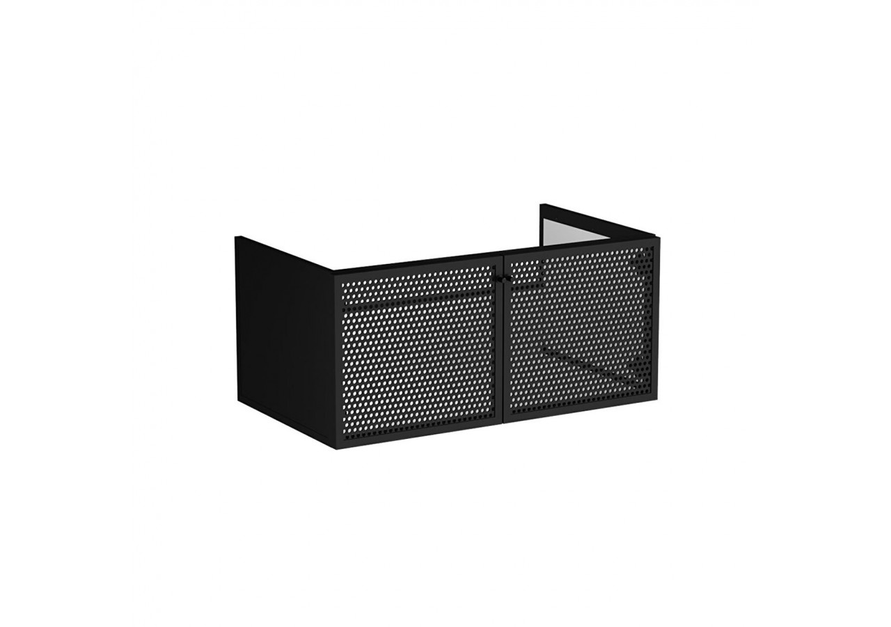 Liquid Meuble sous vasque avec portes en maille métallique, mural, 100 cm Maille métallique -66740-Vitra