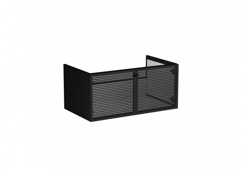 Liquid Meuble sous vasque avec portes en maille métallique, mural, 100 cm Maille métallique -66740-Vitra Liquid Meuble sous vasque avec portes en maille métallique, mural, 100 cm Maille métallique -66740-Vitra