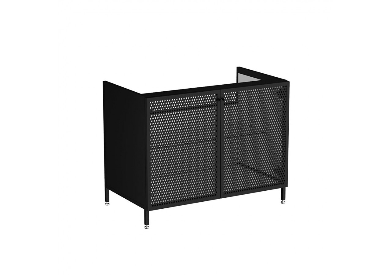 Liquid Meuble sous vasque avec portes en maille métallique, sur pied, 100 cm Maille métallique -66742-Vitra