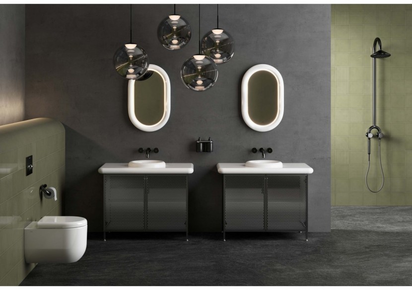 Liquid Meuble sous vasque avec portes en maille métallique, sur pied, 100 cm Maille métallique -66742-Vitra Liquid Meuble sous vasque avec portes en maille métallique, sur pied, 100 cm Maille métallique -66742-Vitra