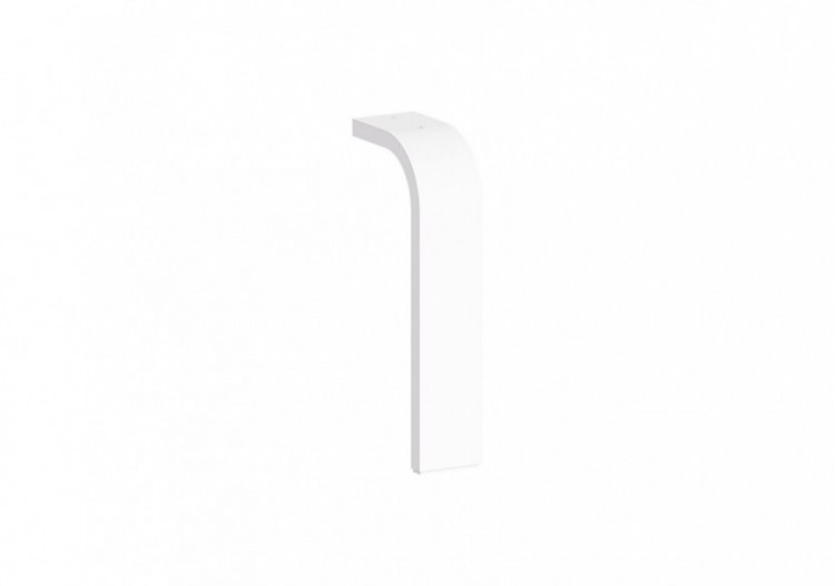 Root pieds meuble 2 tiroirs 180 mm, blanc mat