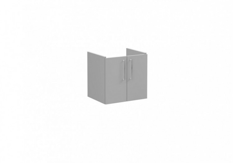 Root Meuble de lavabo, avec portes, 60 cm, Gris pierre mat, sans lavabo - 67876 - Vitra