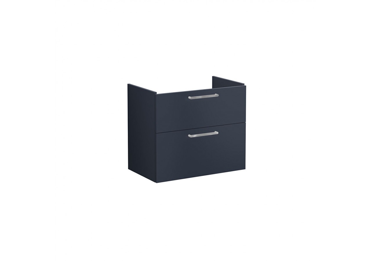 Root Meuble de lavabo, avec deux tiroirs, 80 cm, Bleu foncé mat, sans lavabo - 67958 - Vitra