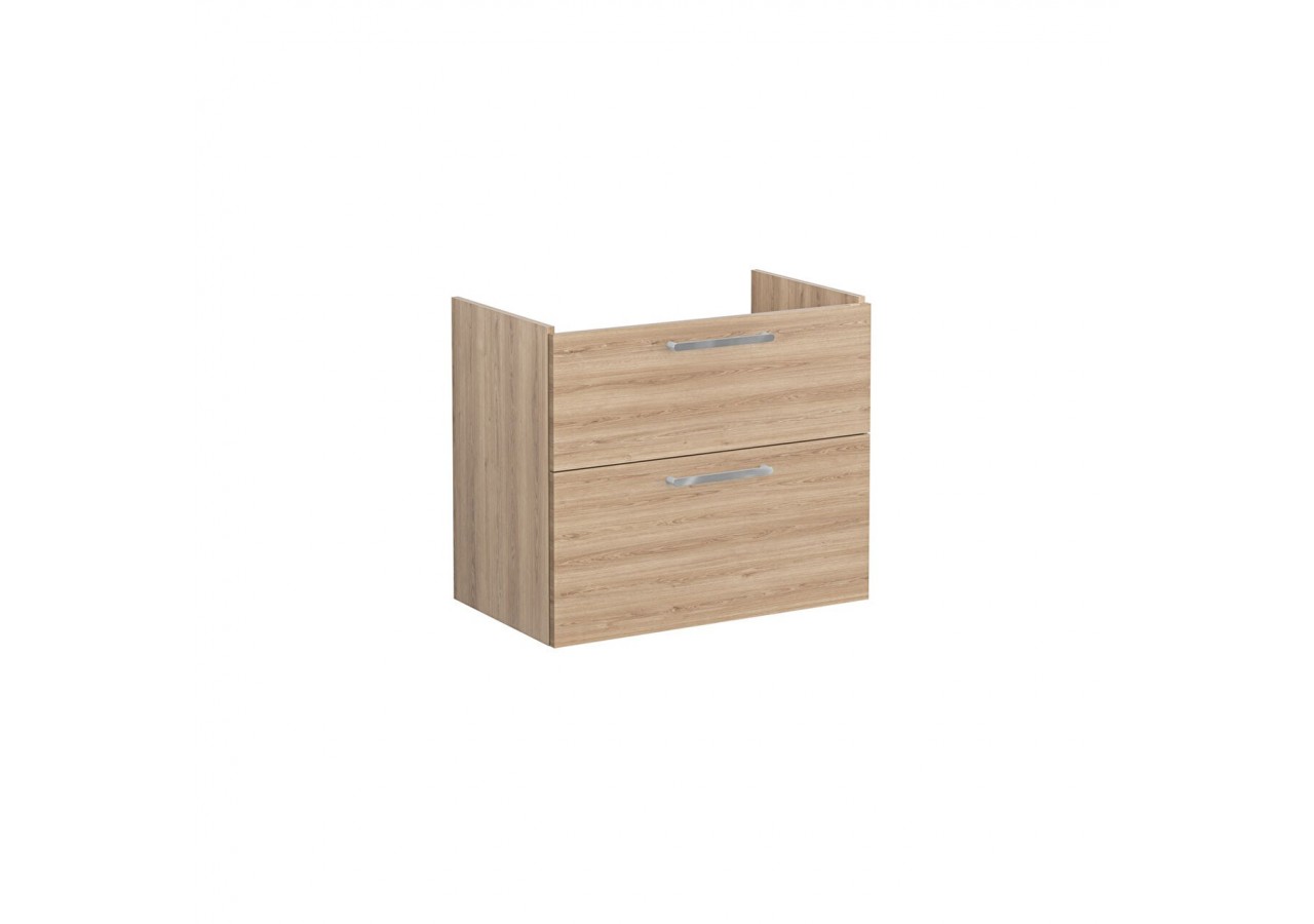 Root Meuble de lavabo, avec deux tiroirs, 80 cm, Chêne naturel, sans lavabo - 67959 - Vitra