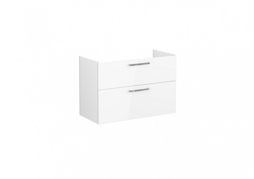 Root Meuble de lavabo, avec deux tiroirs, 100 cm, Blanc brillant, sans lavabo - 67962 - Vitra Root Meuble de lavabo, avec deux tiroirs, 100 cm, Blanc brillant, sans lavabo - 67962 - Vitra