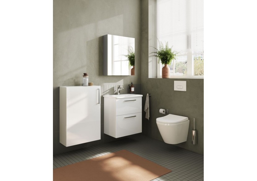 Root Meuble de lavabo, avec deux tiroirs, 100 cm, Blanc brillant, sans lavabo - 67962 - Vitra Root Meuble de lavabo, avec deux tiroirs, 100 cm, Blanc brillant, sans lavabo - 67962 - Vitra