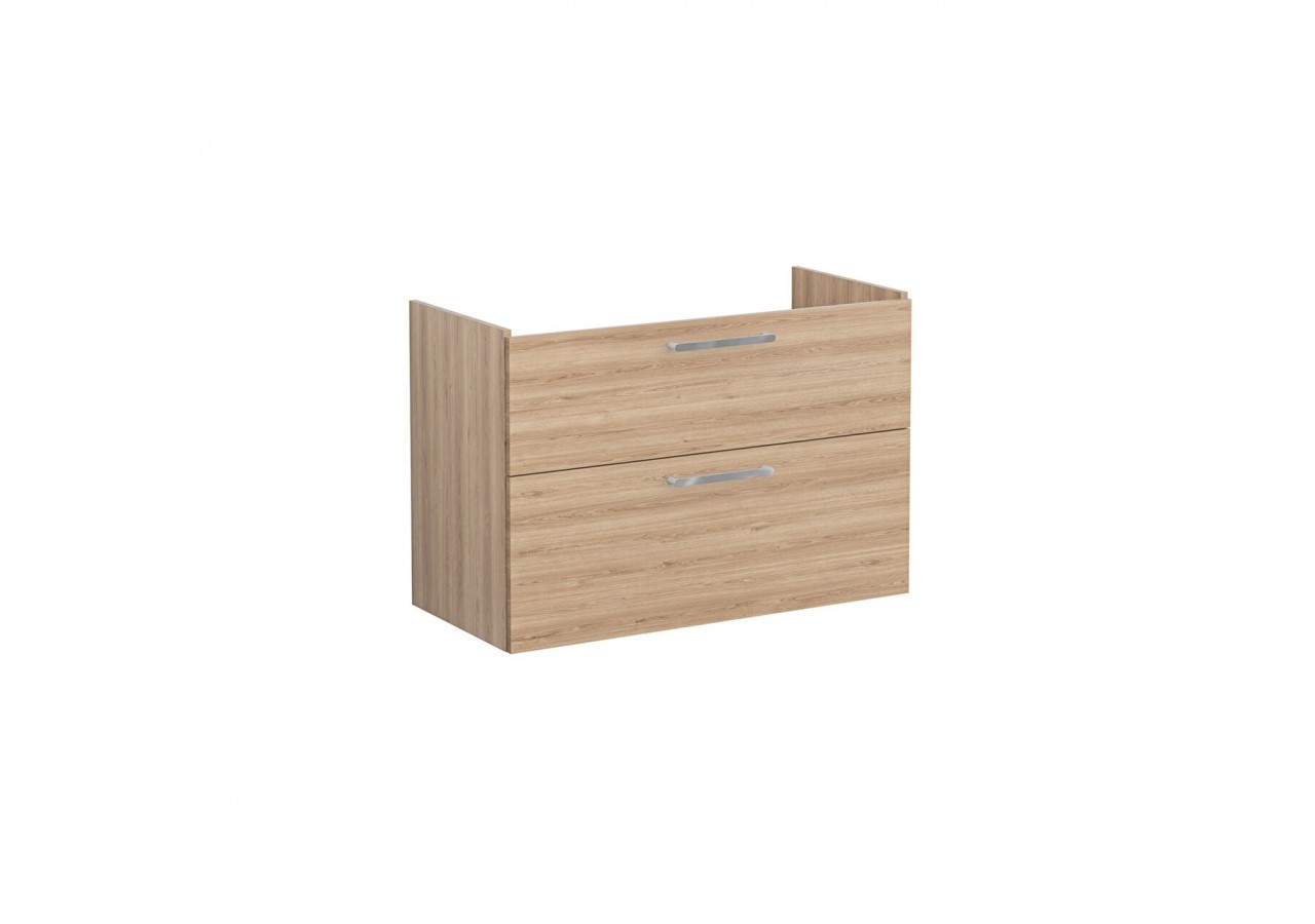 Root Meuble de lavabo, avec deux tiroirs, 100 cm, Chêne naturel, sans lavabo - 67969 - Vitra