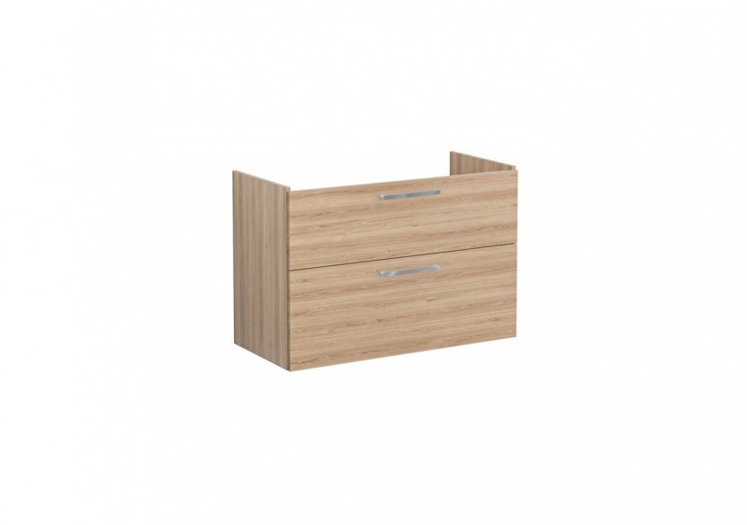 Root Meuble de lavabo, avec deux tiroirs, 100 cm, Chêne naturel, sans lavabo - 67969 - Vitra Root Meuble de lavabo, avec deux tiroirs, 100 cm, Chêne naturel, sans lavabo - 67969 - Vitra
