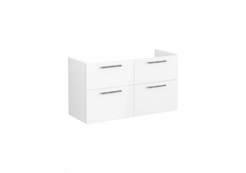 Root Meuble de lavabo, avec quatre tiroirs, 120 cm, Blanc brillant, sans lavabo - 67992 - Vitra Root Meuble de lavabo, avec quatre tiroirs, 120 cm, Blanc brillant, sans lavabo - 67992 - Vitra