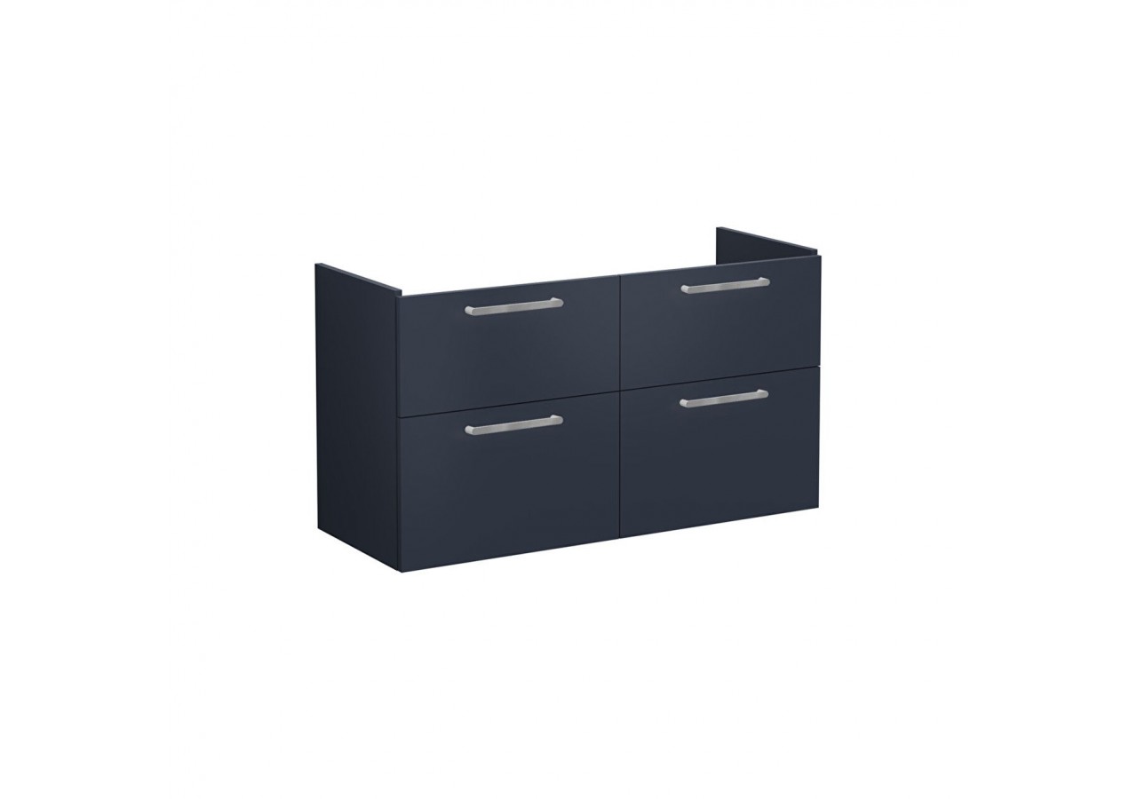 Root Meuble de lavabo, avec quatre tiroirs, 120 cm, Bleu foncé mat, sans lavabo - 67998 - Vitra
