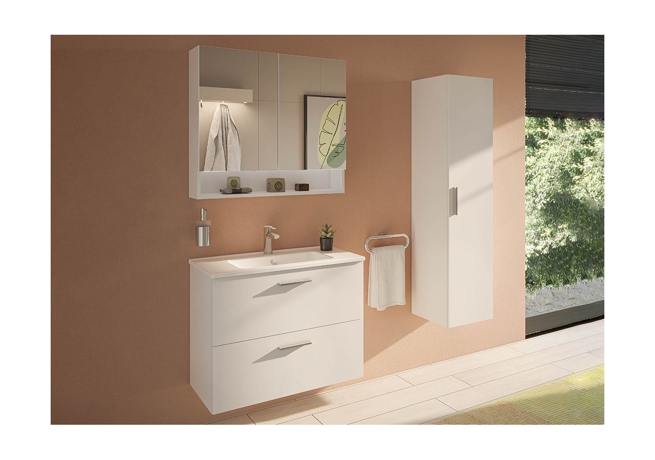 MIA set de meuble, avec 2 tiroirs, blanc, 80 cm - 75075 - Vitra
