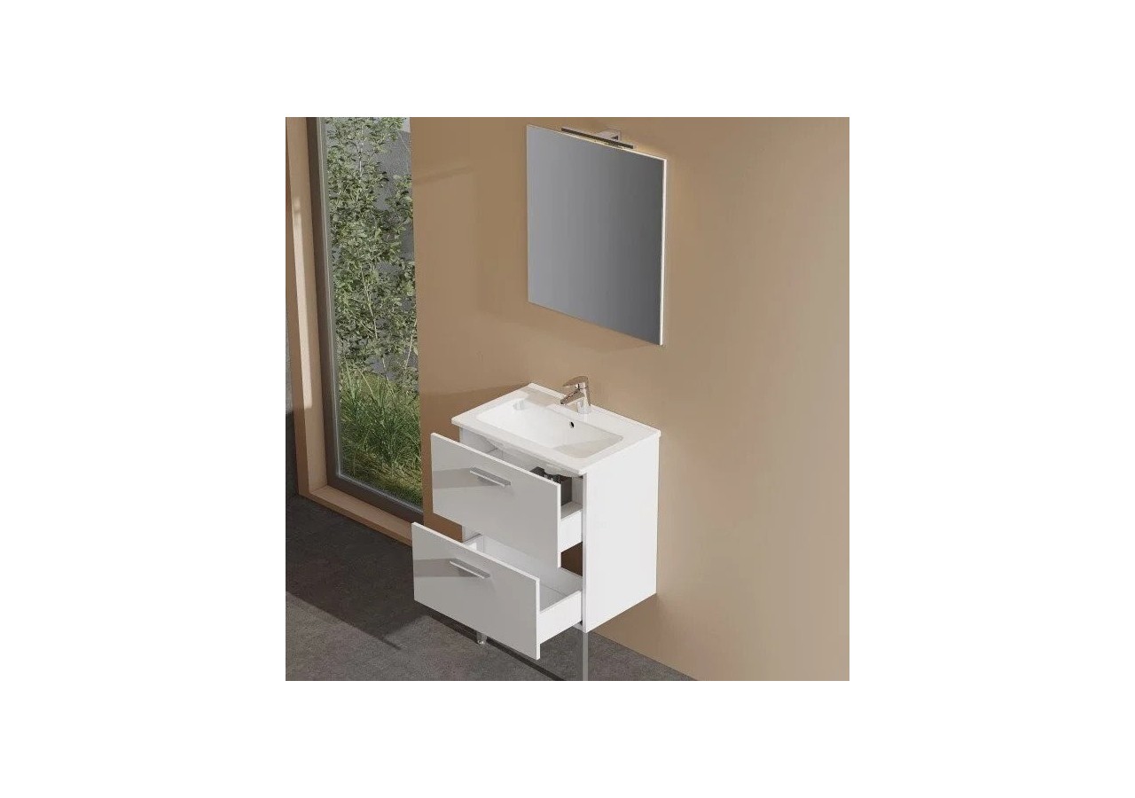 MIA set de meuble, avec 2 tiroirs, blanc, 80 cm - 75075 - Vitra
