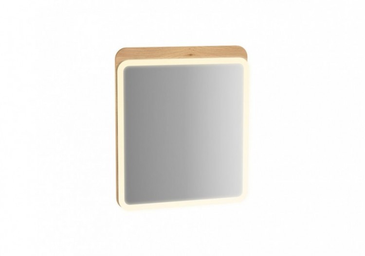 Sento miroir LED,60cm, décor chêne naturel, avec éclairage à LED péripherique - 60889 - Vitra
