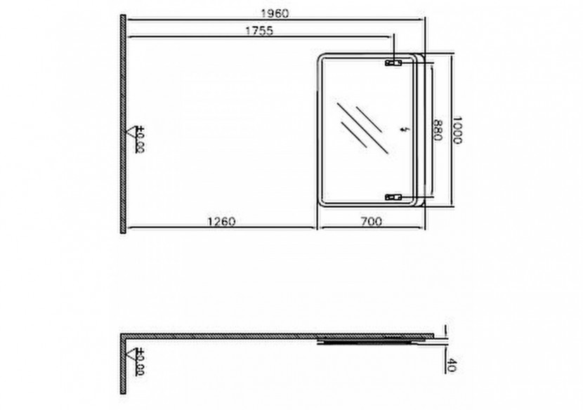 Sento miroir LED,100cm, décor chêne naturel, avec éclairage à LED péripherique - 60891 - Vitra Sento miroir LED,100cm, décor chêne naturel, avec éclairage à LED péripherique - 60891 - Vitra