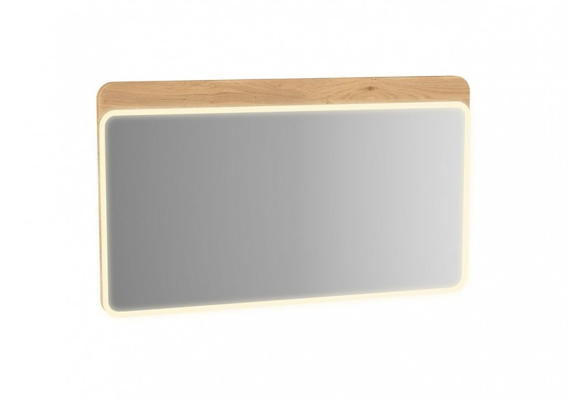 Sento miroir LED,120cm, décor chêne naturel, avec éclairage à LED péripherique - 61193 - Vitra Sento miroir LED,120cm, décor chêne naturel, avec éclairage à LED péripherique - 61193 - Vitra