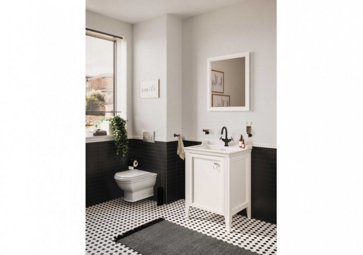 Valarte miroir, 80 cm, blanc mat - 62216 - Vitra 2