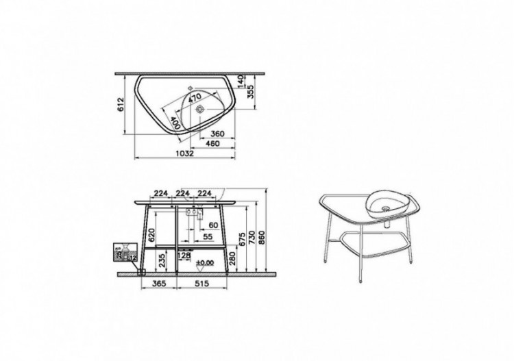 Plural console céramique, blanc, droite, 103 cm - 62580 - Vitra 2