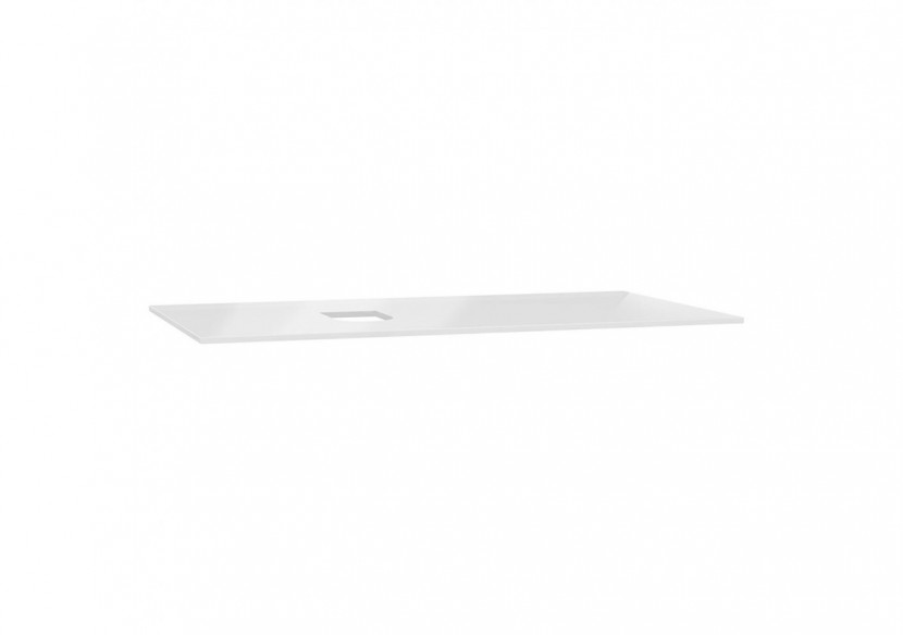 Origin plan de toilette, 90 cm, verre blanc, gauche - 65710 - Vitra