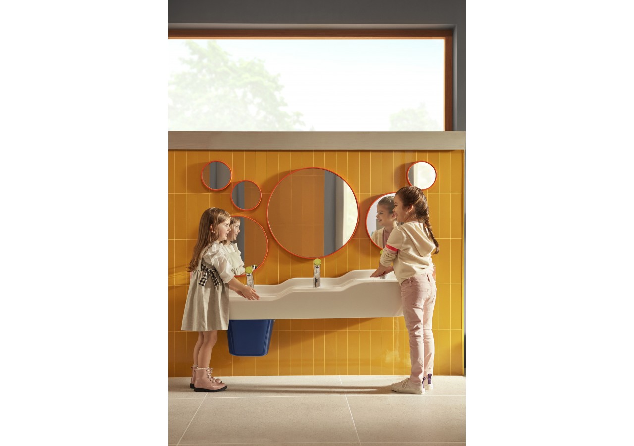 Sento Kids miroir rond, 20 cm, orange - 65865 - Vitra