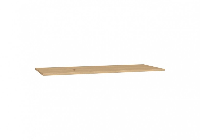 Origin plan de toilette, découpe pour siphon à gauche, 120 cm, chêne ferrera - 65926 - Vitra