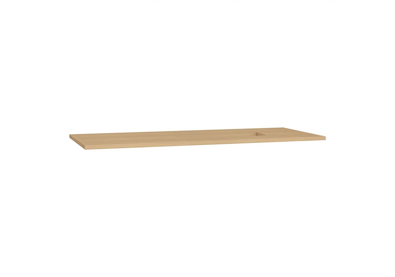 Origin plan de toilette, découpe pour siphon à droite, 120 cm, chêne ferrera - 65929 - Vitra
