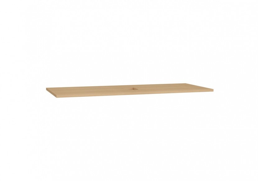 Origin plan de toilette, découpe pour siphon au centre, 120 cm, chêne ferrera - 65932 - Vitra