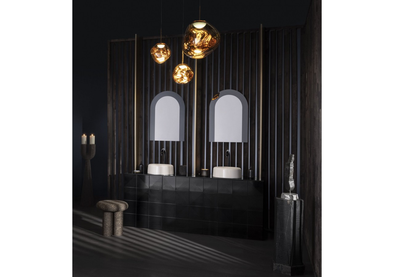 Liquid Miroir bicolore 56.5x80 cm Blanc - 66744 - Vitra