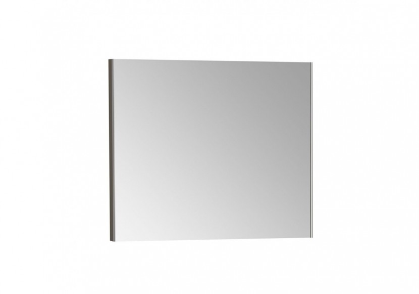 Basis Miroir plat, 80 cm, rectangulaire, chromé brossé, MDF, IP44, 4000 Kelvin, 19 W, 1492 Lumen - 66906 - Vitra