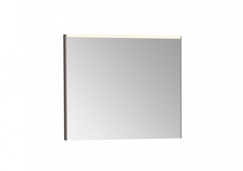 Core Miroir plat, 80 cm, lumineux, rectangulaire, chromé brossé -66915-Vitra
