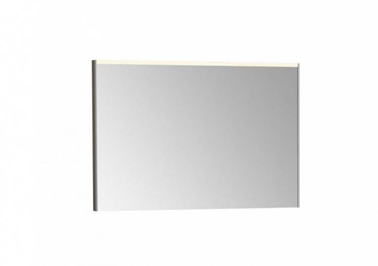 Core Miroir plat, 100 cm, lumineux, rectangulaire, chromé brossé, -66916-Vitra