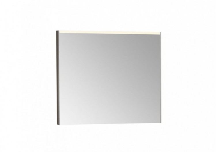 Prime Miroir plat, 80 cm, lumineux, anti-buée, rectangulaire, chromé brossé -67011-Vitra