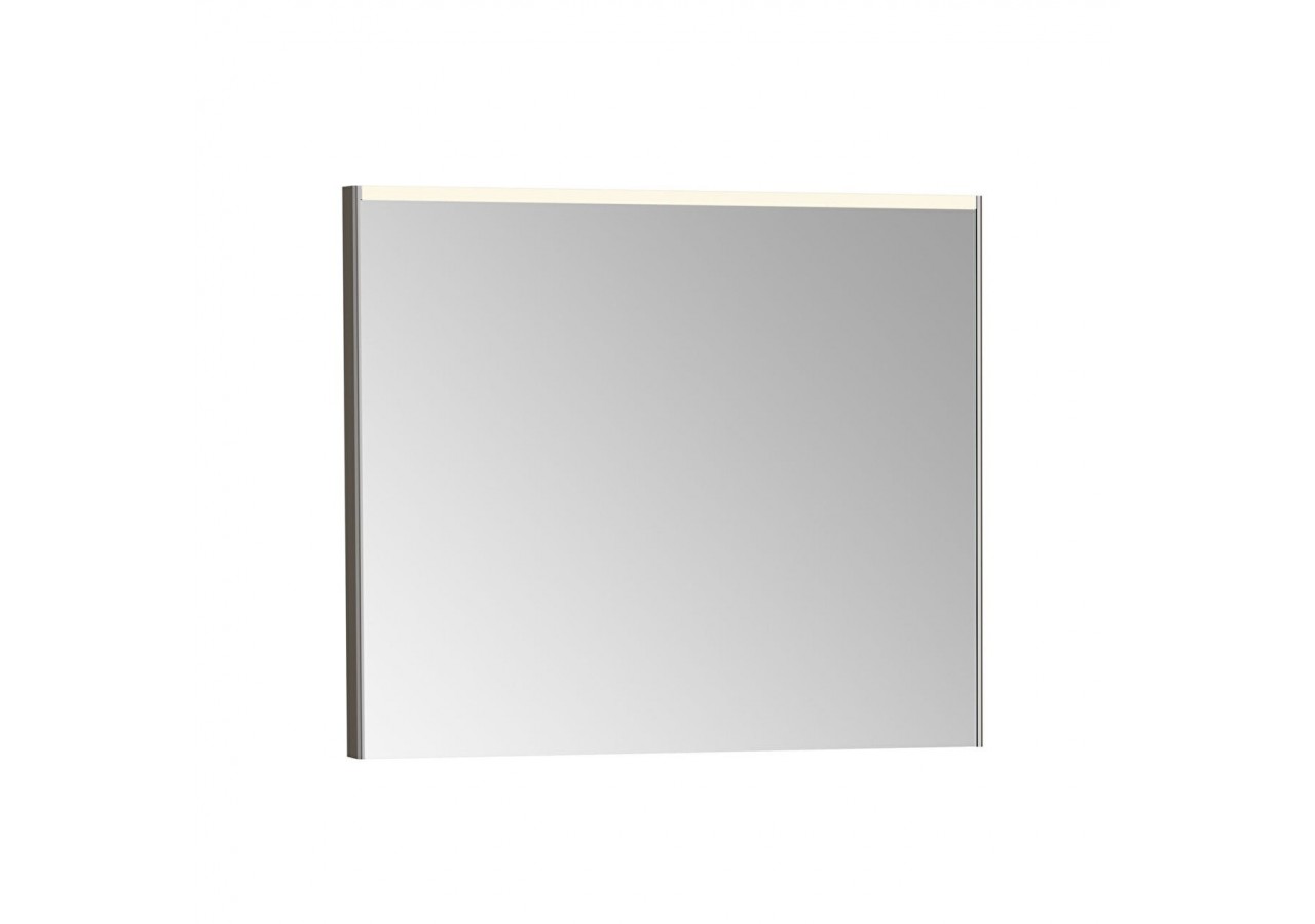 Prime Miroir plat, 80 cm, lumineux, anti-buée, rectangulaire, chromé brossé -67011-Vitra