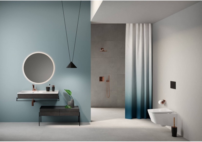 Prime Round Mirror, 100 cm, lumineux, tactile, Round, allumage tactile -67043-Vitra