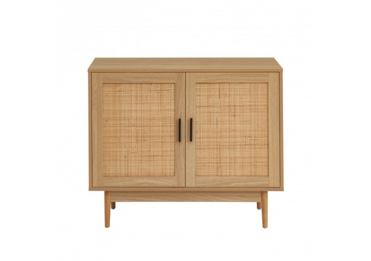 Buffet AMANA cannage rotin 2 portes 90cm