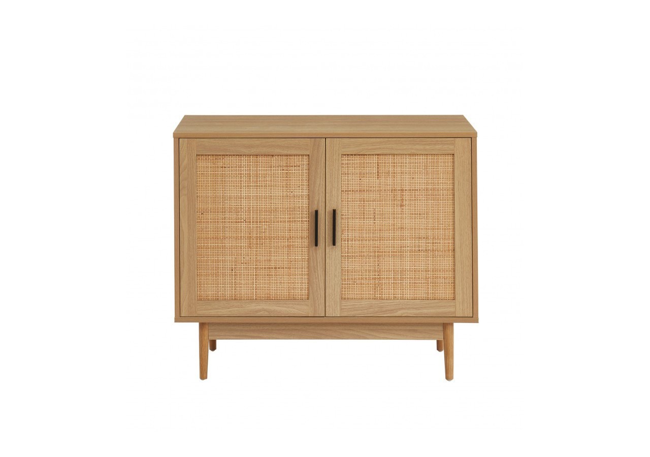 Buffet AMANA cannage rotin 2 portes 90cm
