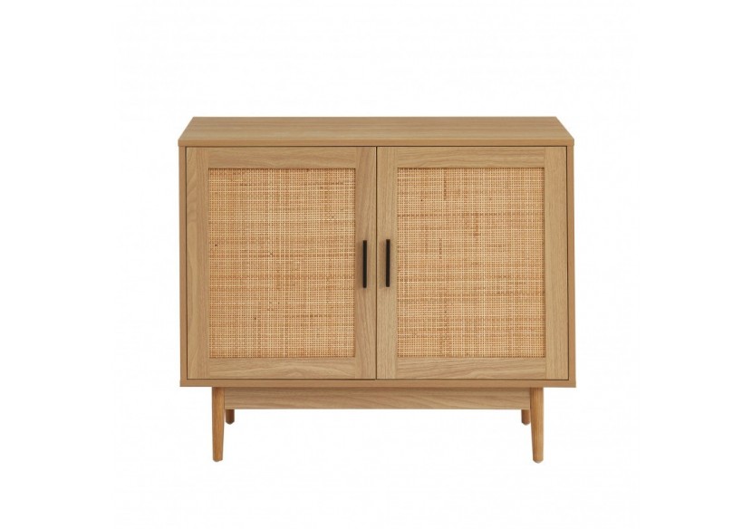 Buffet AMANA cannage rotin 2 portes 90cm