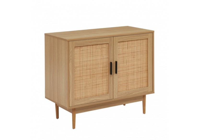 Buffet AMANA cannage rotin 2 portes 90cm