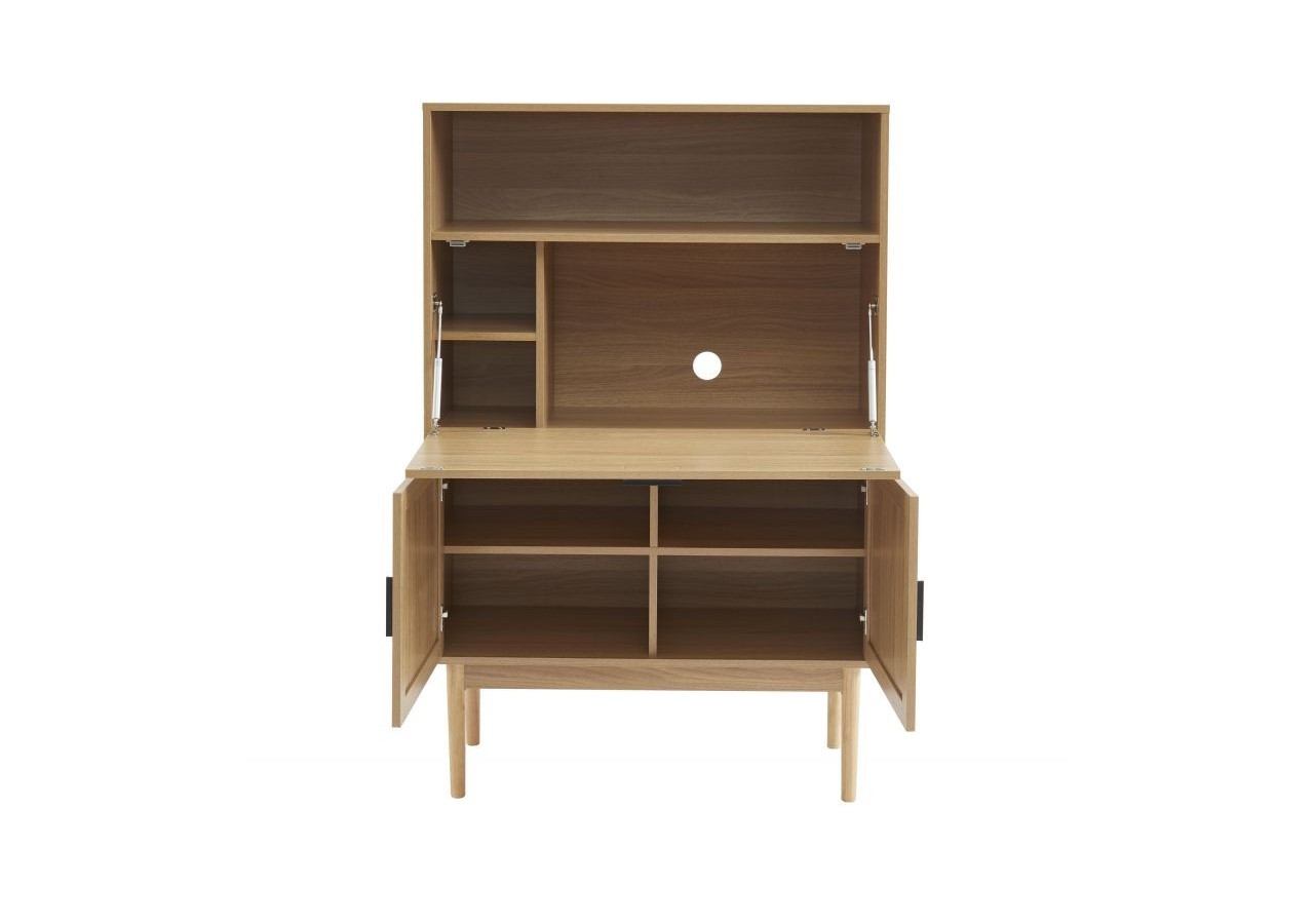 Secrétaire AMANA cannage rotin l90 cm