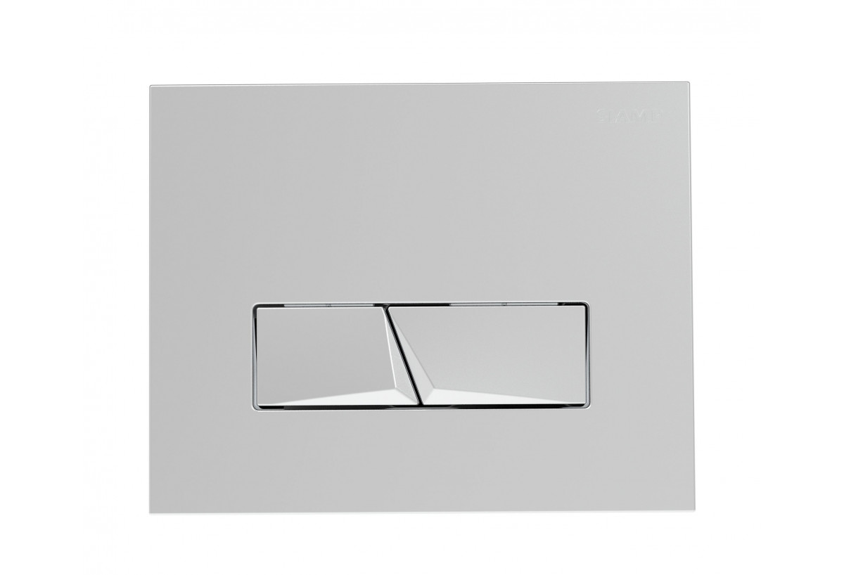 Plaque de commande Pyramide pour WC Ingenio - Siamp : Confort'Mat