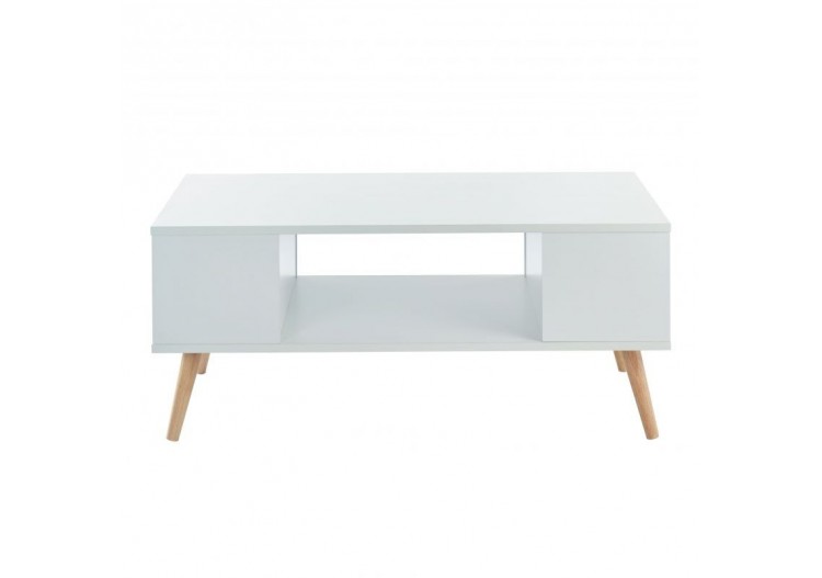 Table basse ANNETTE blanc 90cm
