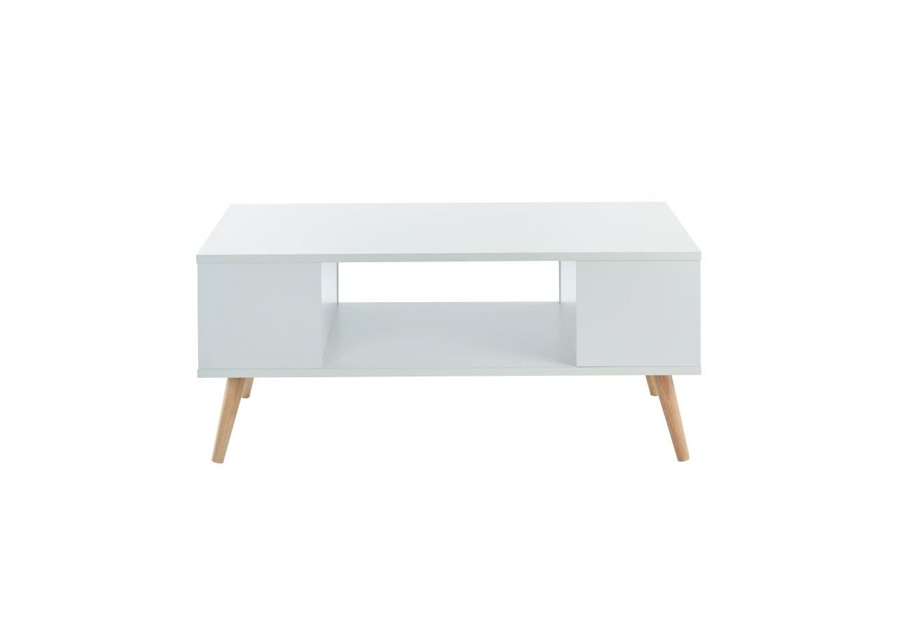 Table basse ANNETTE blanc 90cm