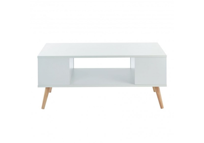 Table basse ANNETTE blanc 90cm
