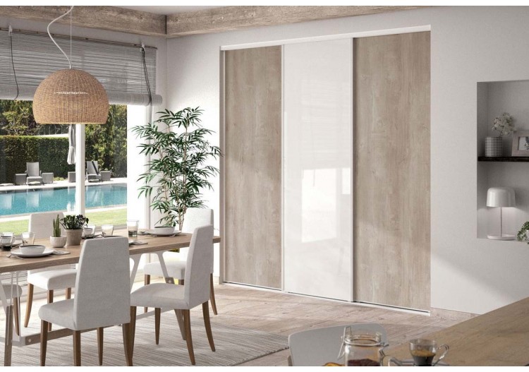 Façade de placard coulissante 3 portes Saint Jean de Luz - Kazed : Confort'Mat 2